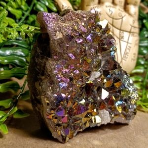 Aura Quartz Specimen, Golden Aura Quartz, Display Grade Crystal, Medium Size